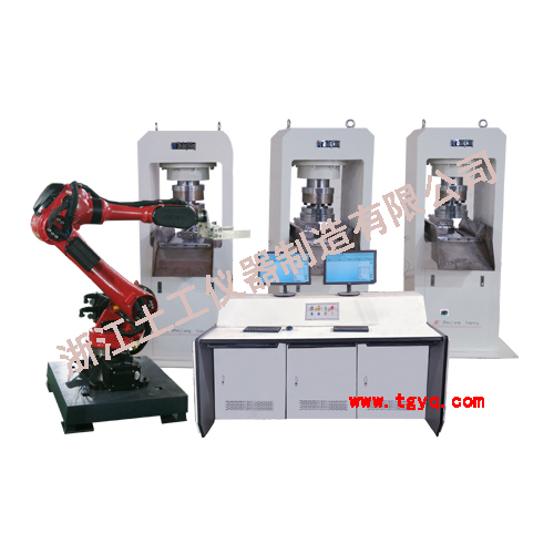 STYE-2000M/3000M型全自動壓力試驗機(配機器人)（1拖3）